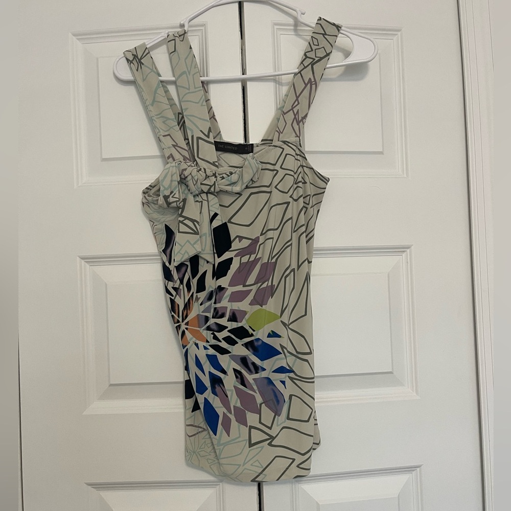 The Limited Multicolor Geometric Sleeveless Top